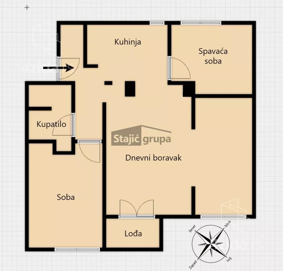 Trosoban stan | 4zida