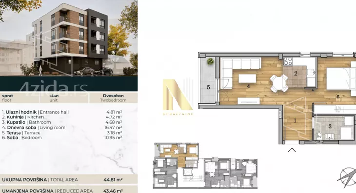 Dvosoban stan | 4zida