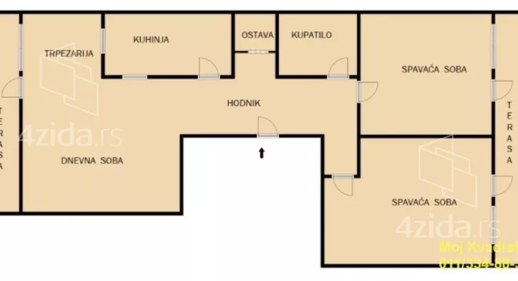 Trosoban stan | 4zida