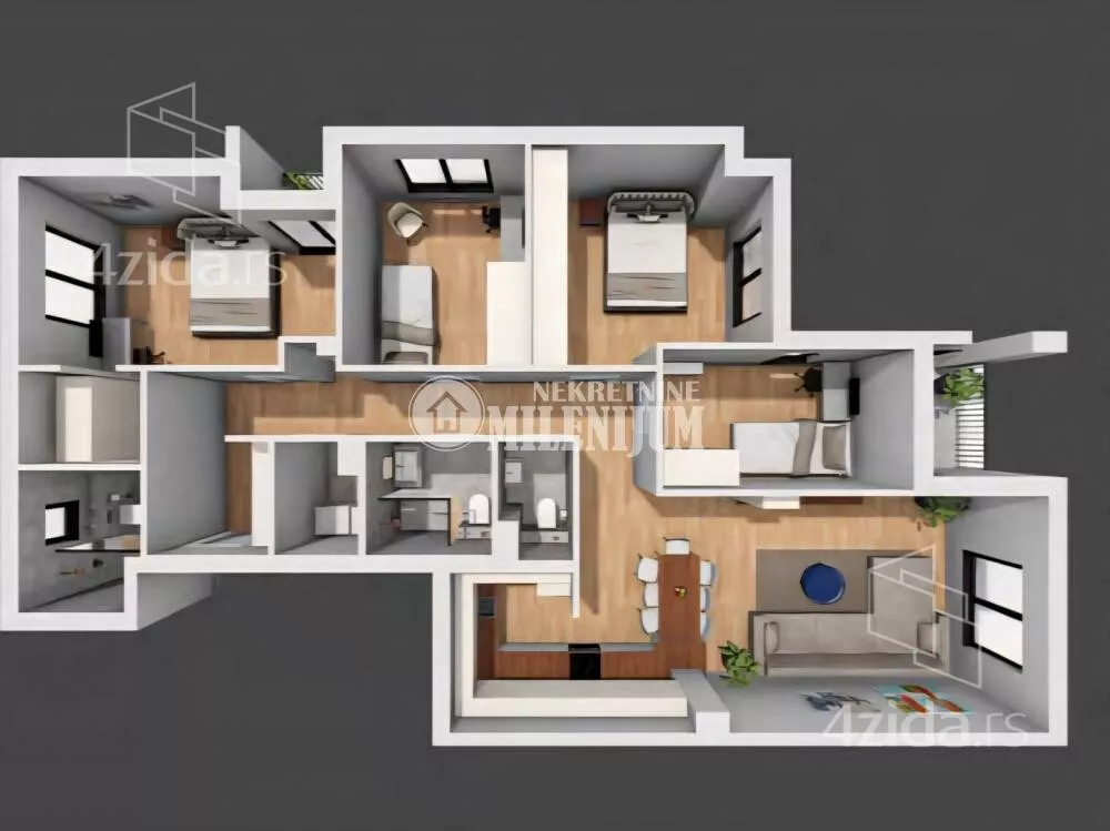 Petosoban stan | 4zida