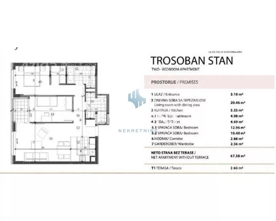Trosoban stan | 4zida