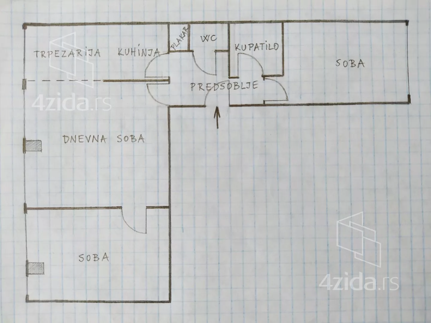 Trosoban stan | 4zida