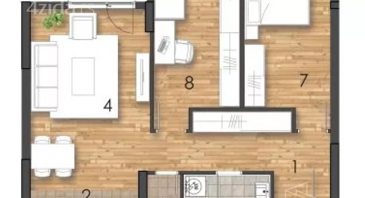 Trosoban stan | 4zida