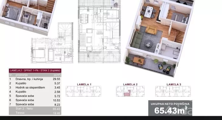 Troiposoban stan | 4zida