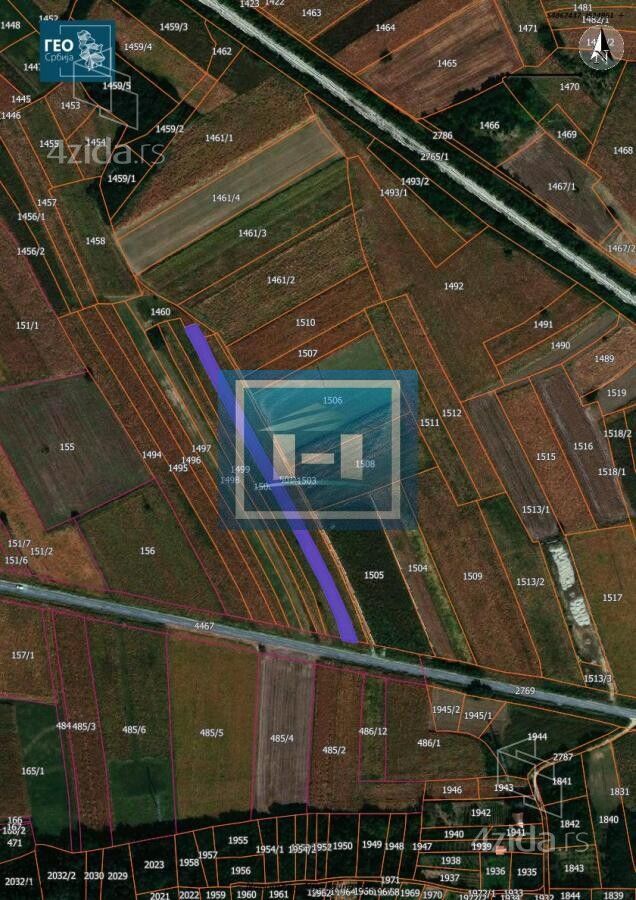 Участок · 1501 m² · Ćuprija