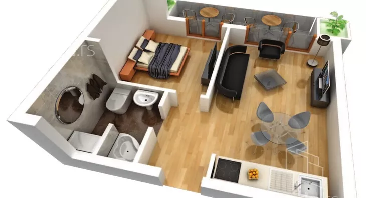 Jednosoban stan | 4zida