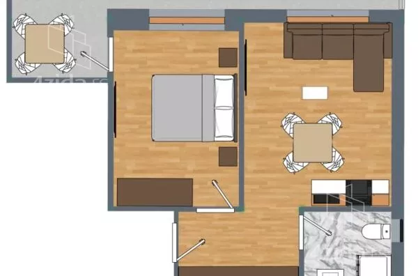 Jednoiposoban stan | 4zida