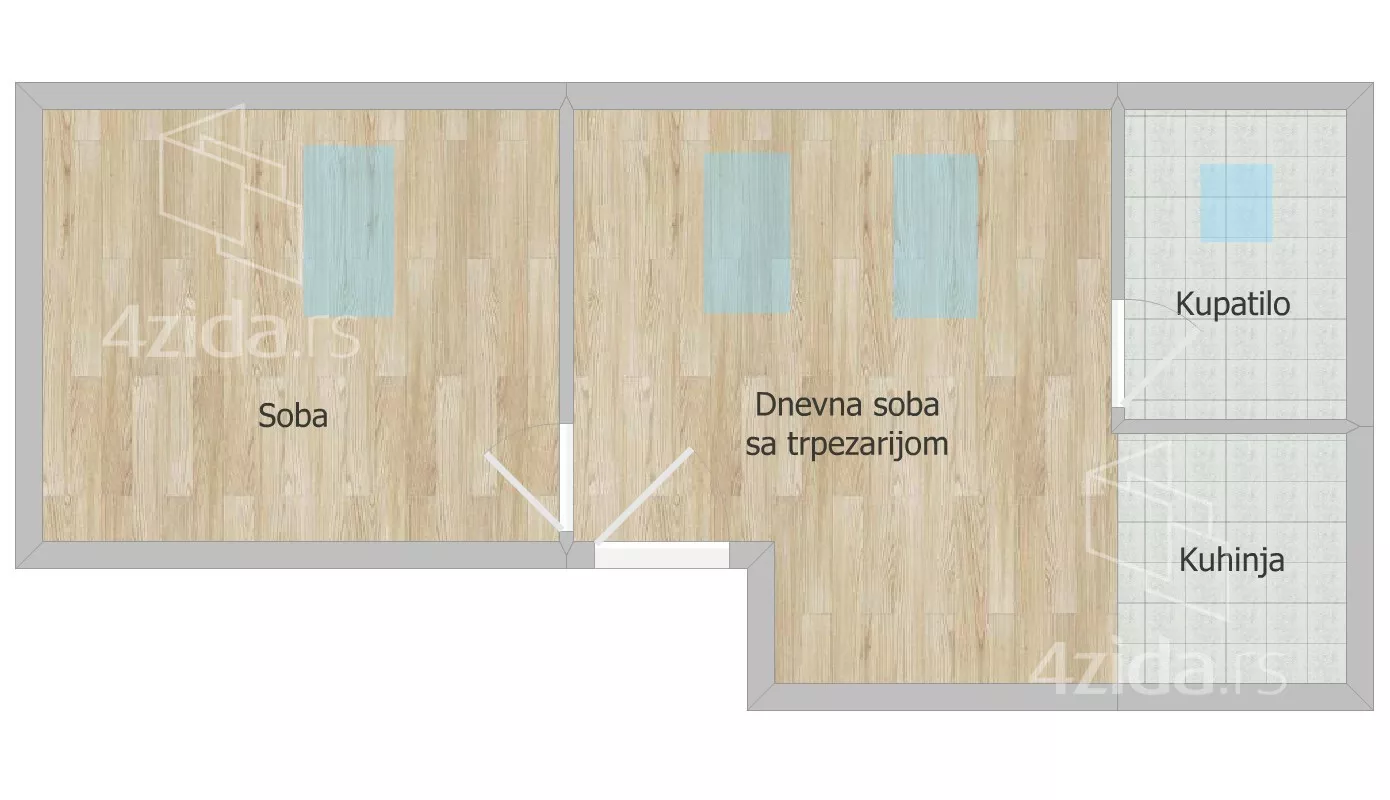 Jednosoban stan | 4zida