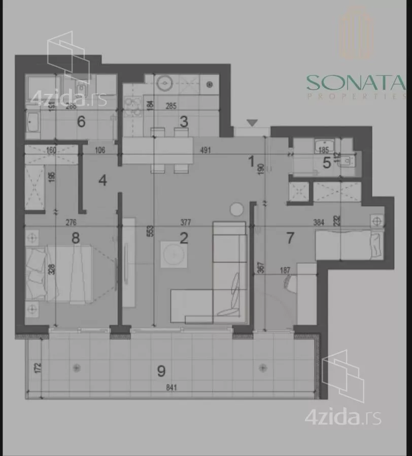 Trosoban stan | 4zida