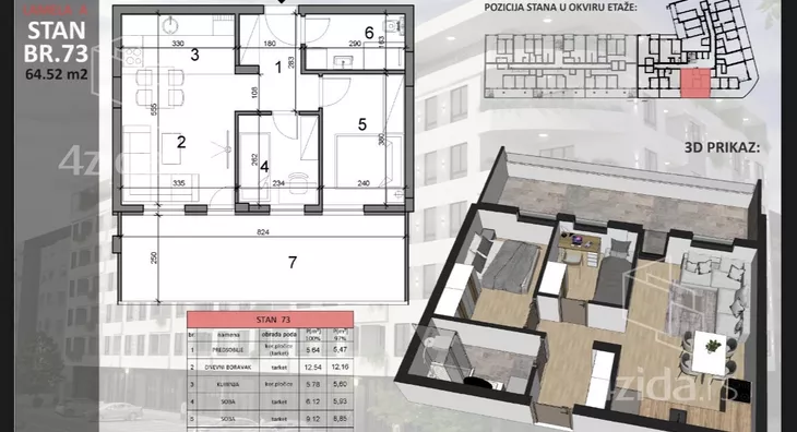 Dvosoban stan | 4zida