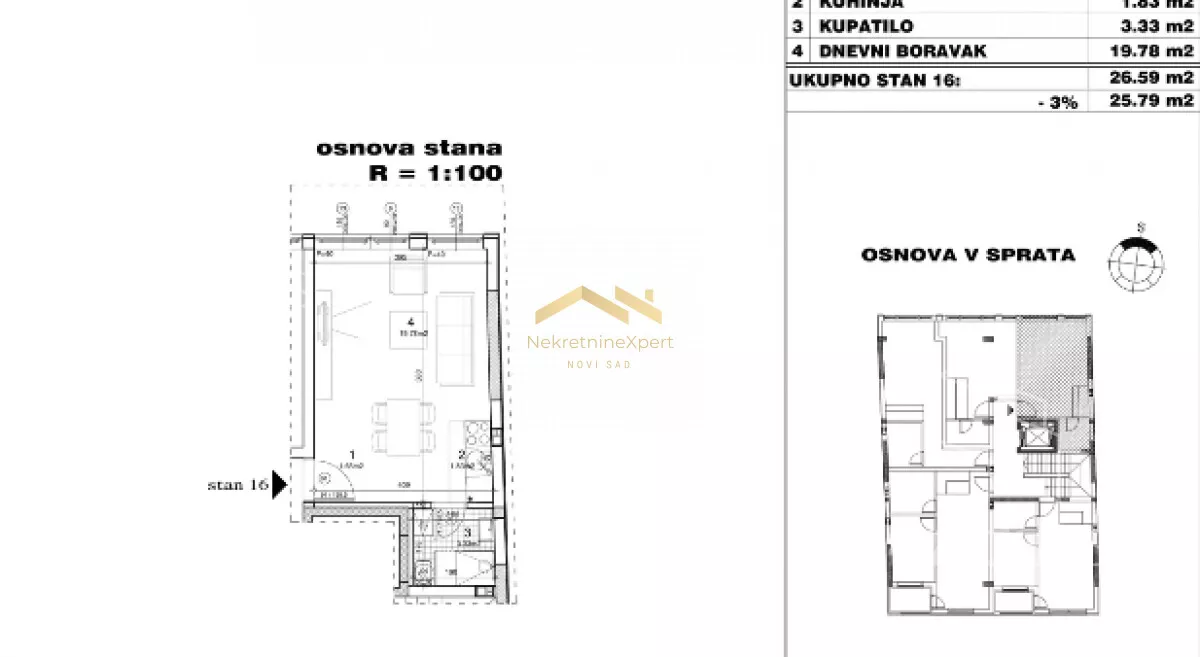 Jednosoban stan | 4zida