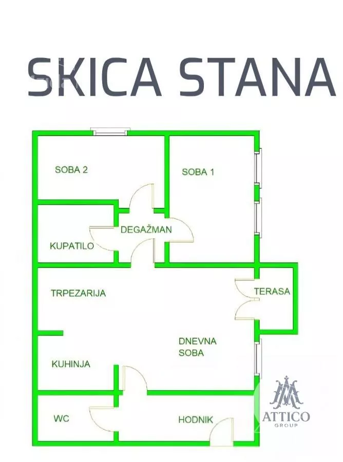Trosoban stan | 4zida