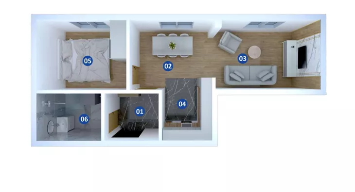 Jednoiposoban stan | 4zida