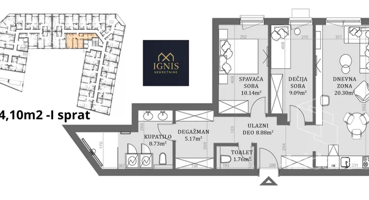 Trosoban stan | 4zida