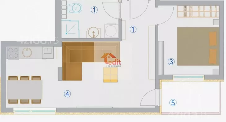 Dvosoban stan | 4zida