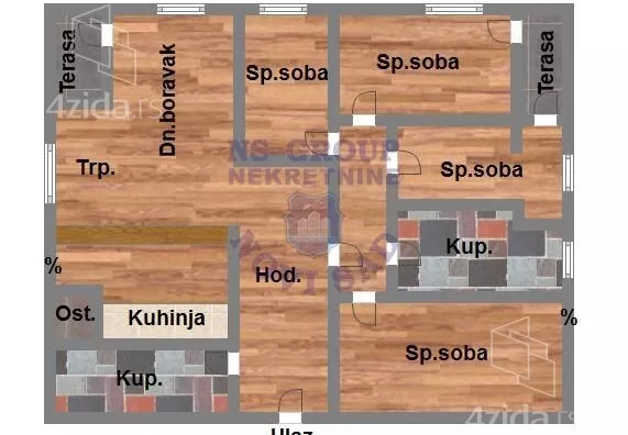 Petosoban stan | 4zida