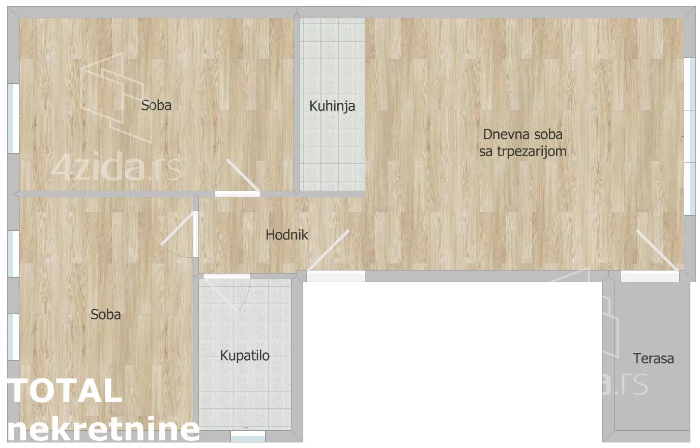 Trosoban stan | 4zida