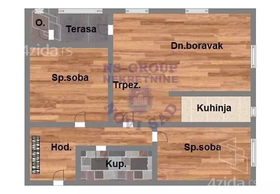 Trosoban stan | 4zida