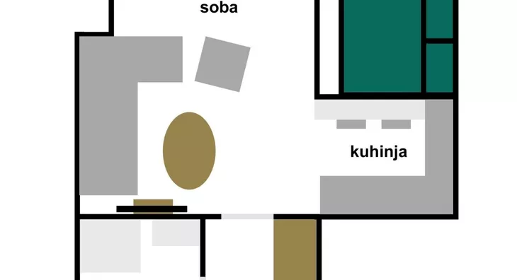 Jednoiposoban stan | 4zida