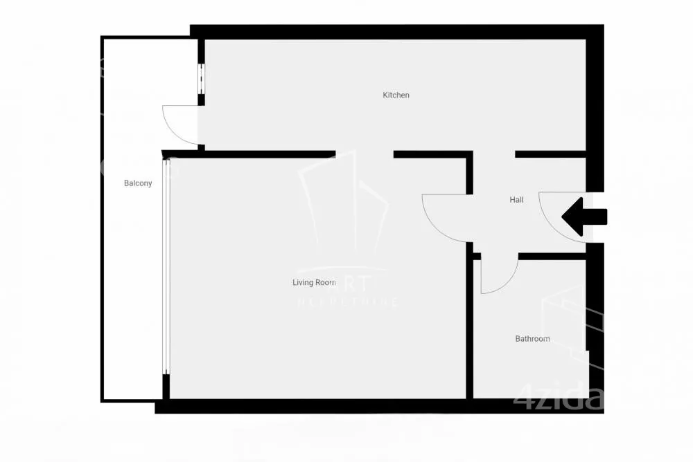 Jednosoban stan | 4zida