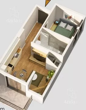 Jednosoban stan | 4zida