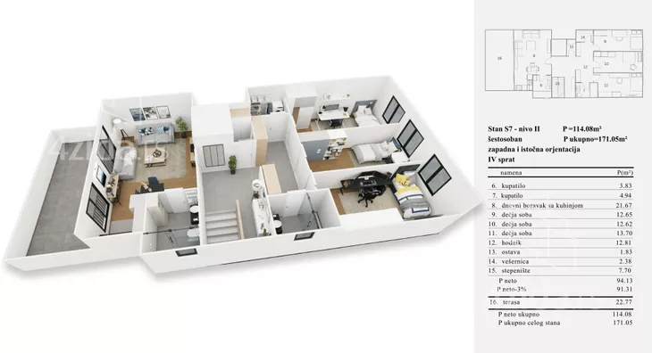 Šestosoban stan | 4zida