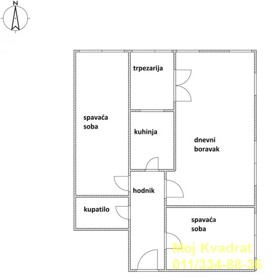 Trosoban stan | 4zida