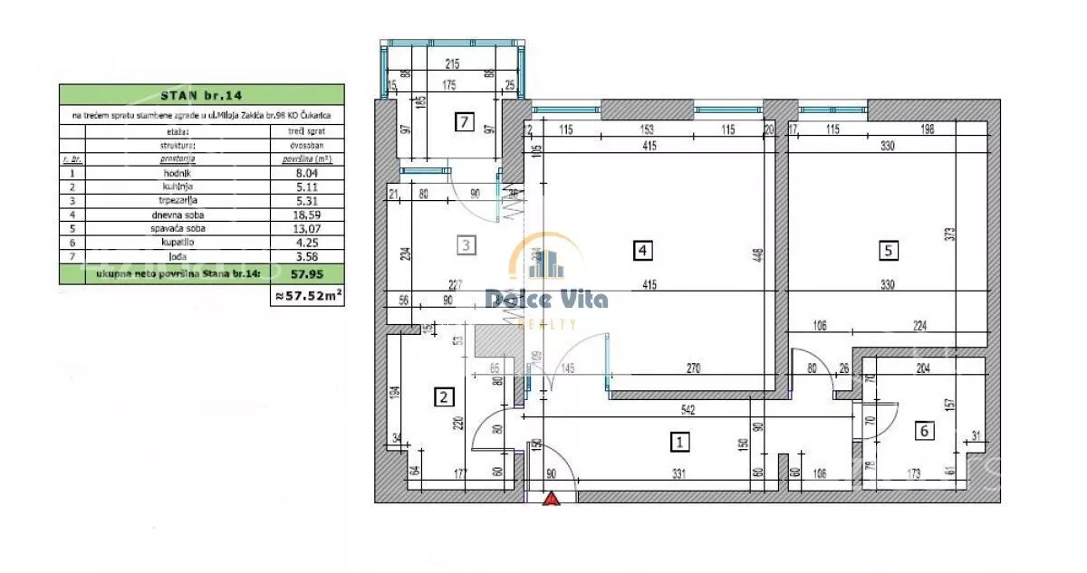 Dvosoban stan | 4zida