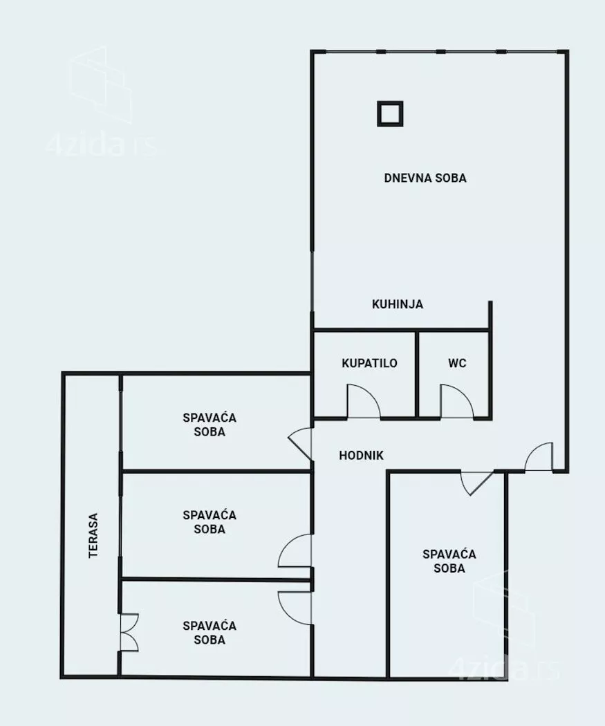 Četvoroiposoban stan | 4zida