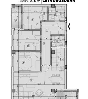 Troiposoban stan | 4zida
