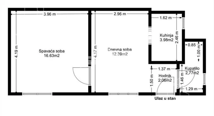 Jednoiposoban stan | 4zida