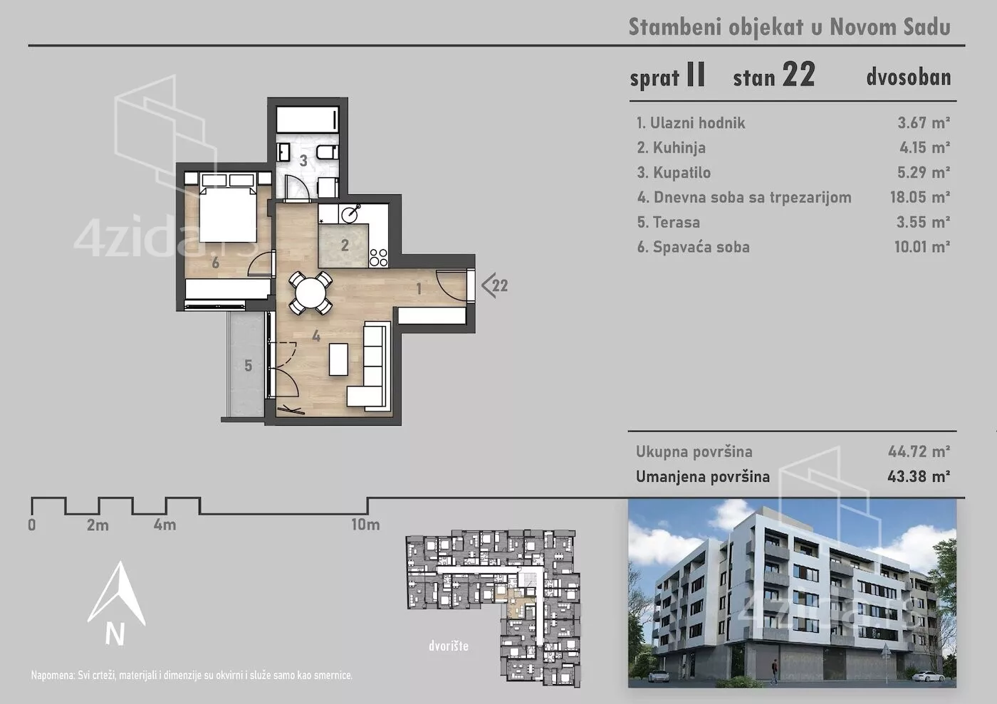 Dvosoban stan | 4zida