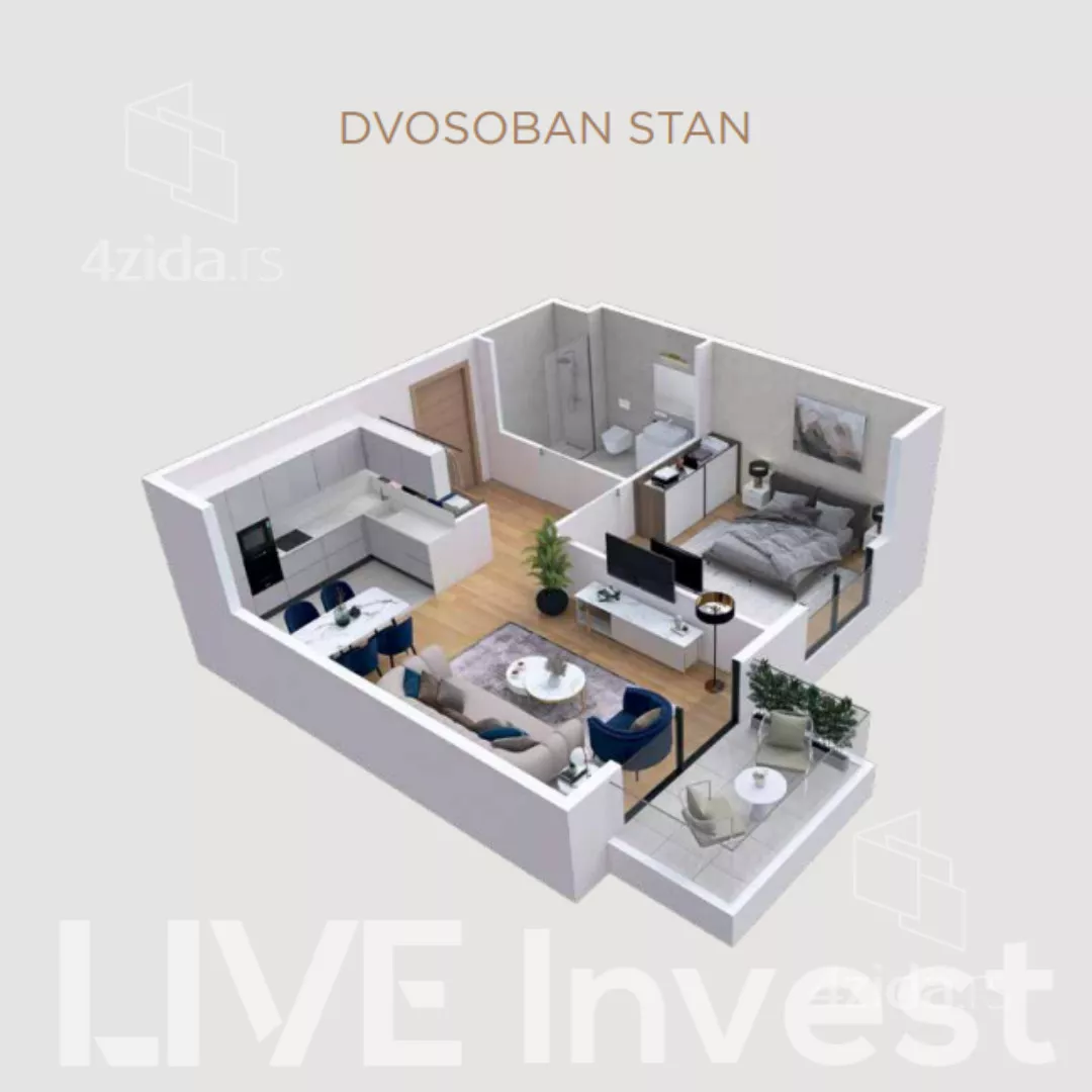 Dvosoban stan | 4zida