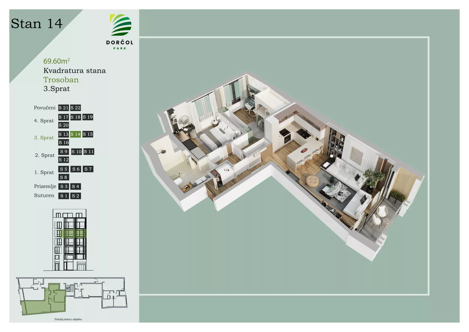 Trosoban stan | 4zida