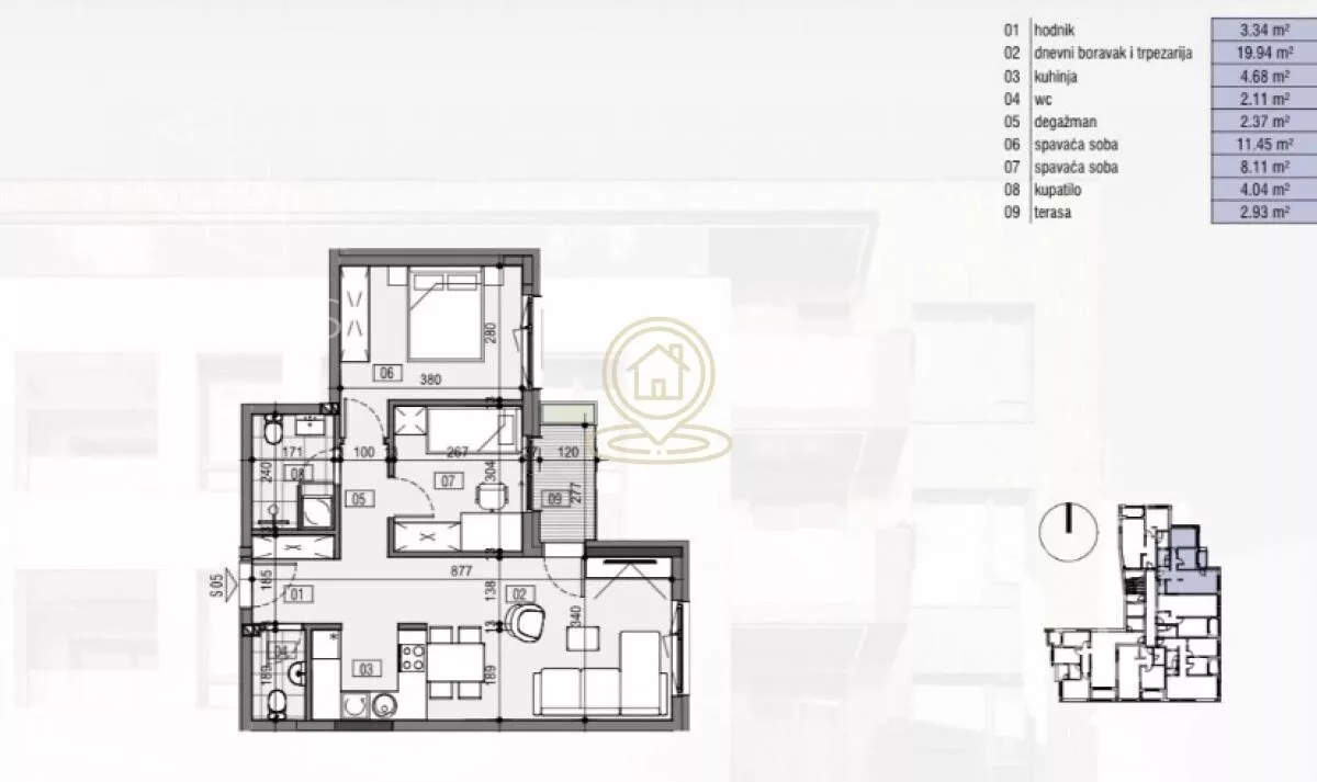 Trosoban stan | 4zida