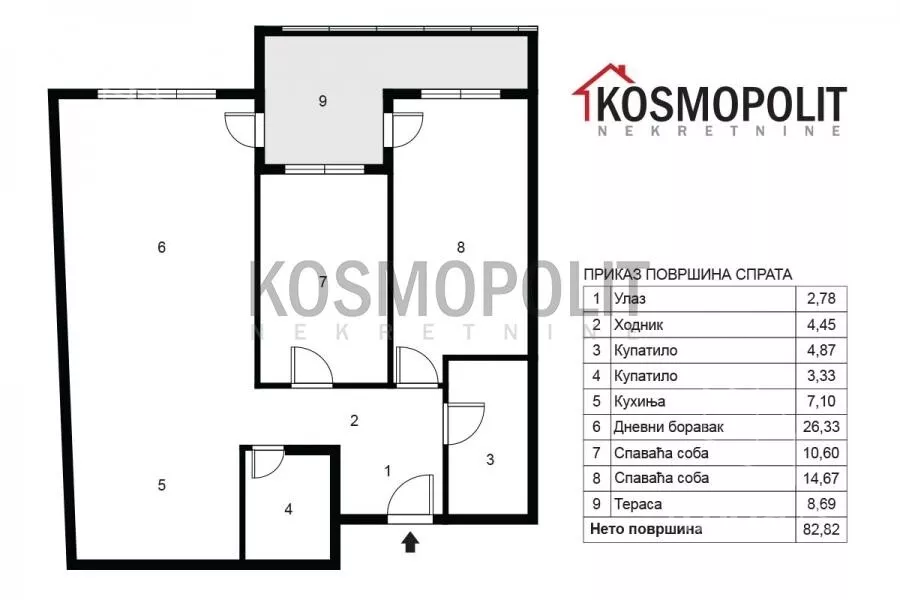 Trosoban stan | 4zida
