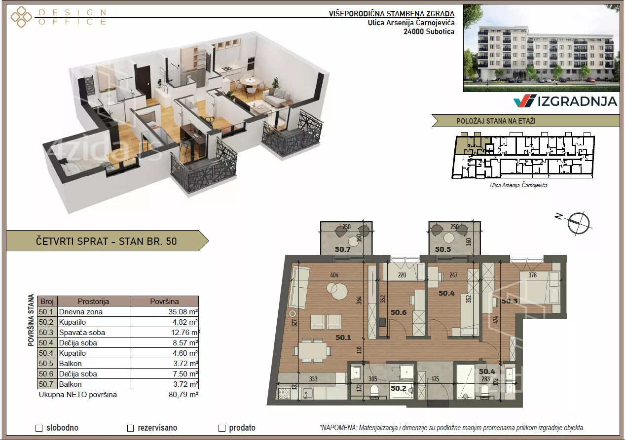 Dvosoban stan | 4zida