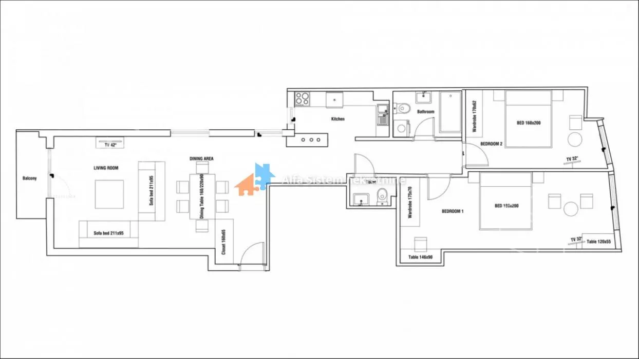 Trosoban stan | 4zida