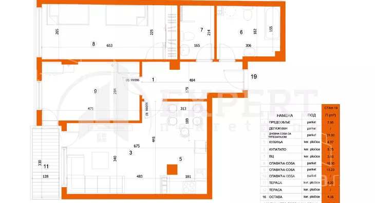 Trosoban stan | 4zida