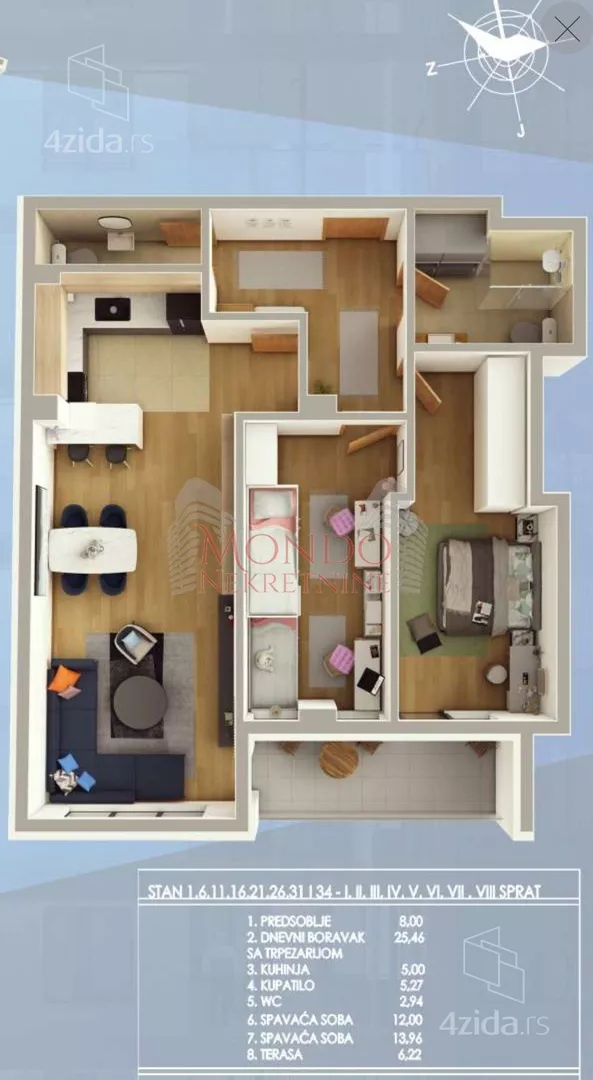 Dvoiposoban stan | 4zida