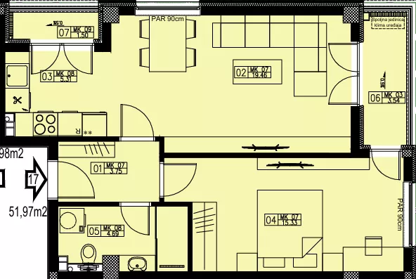 Dvosoban stan | 4zida