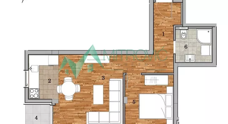 Dvosoban stan | 4zida