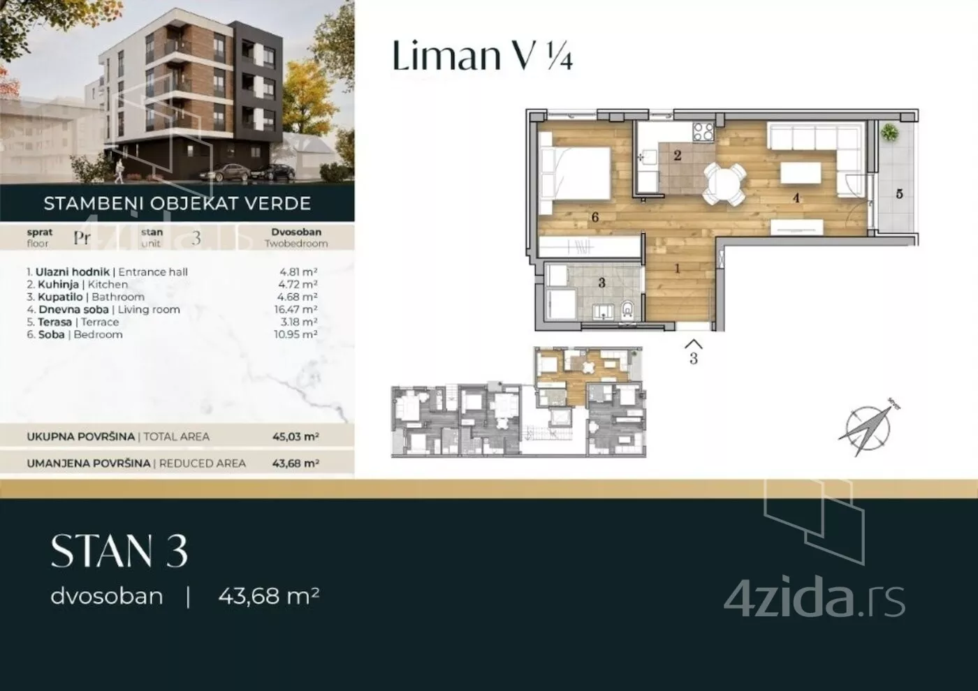 Dvosoban stan | 4zida