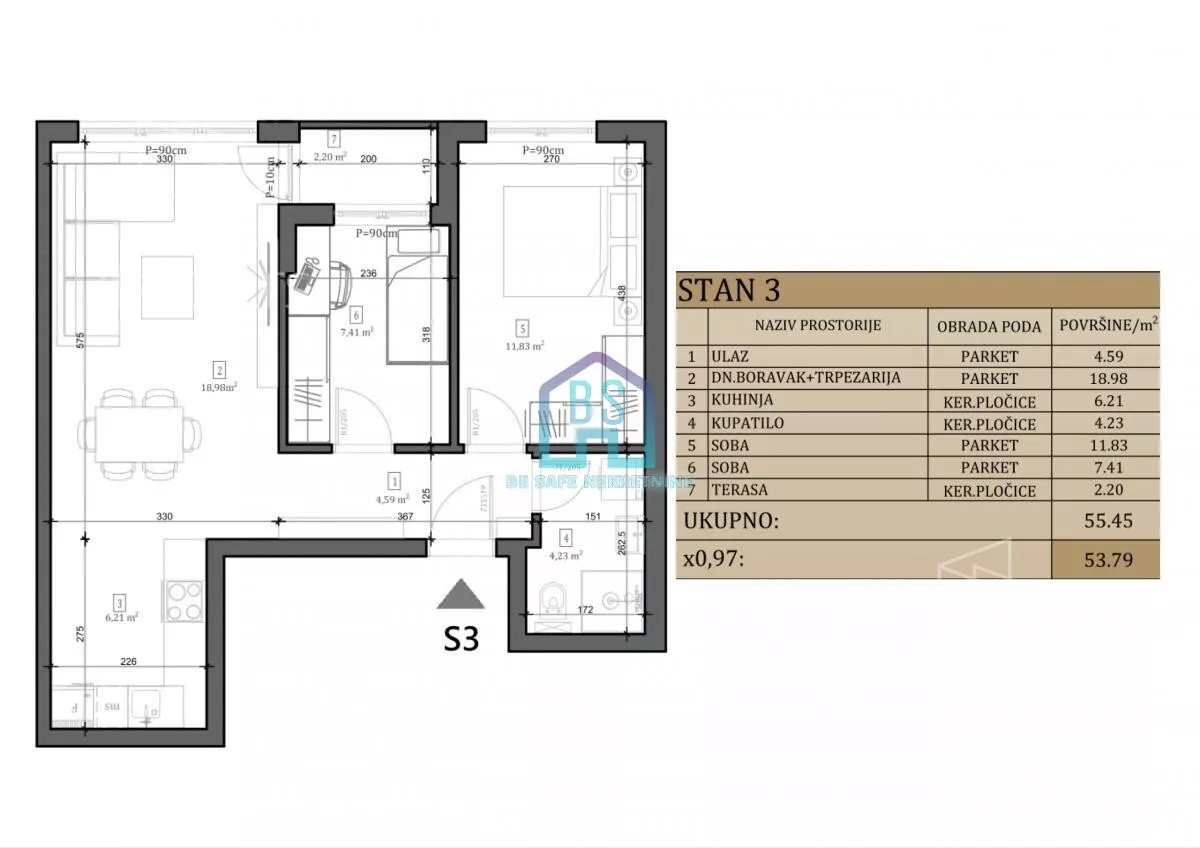 Dvoiposoban stan | 4zida