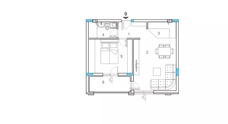 Jednoiposoban stan | 4zida