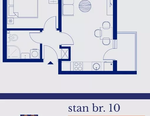 Jednosoban stan | 4zida