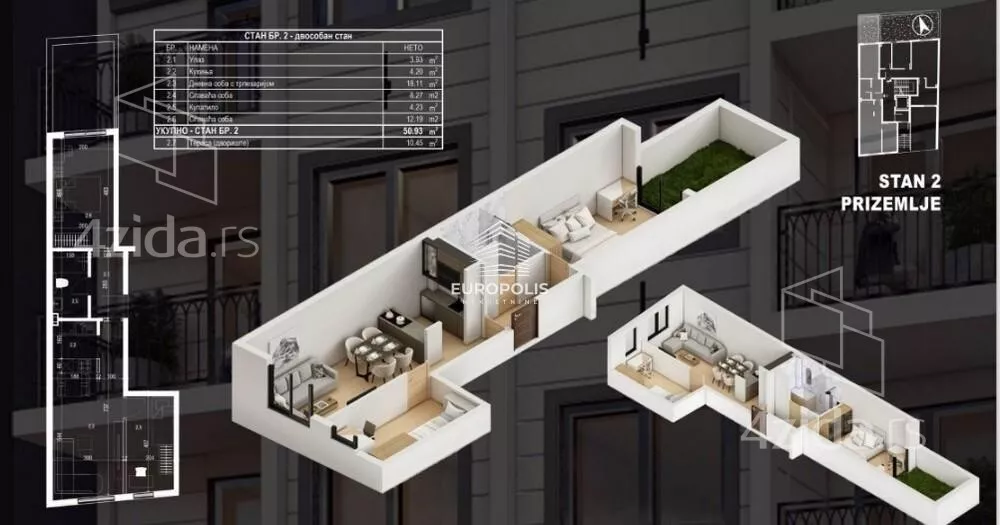 Trosoban stan | 4zida