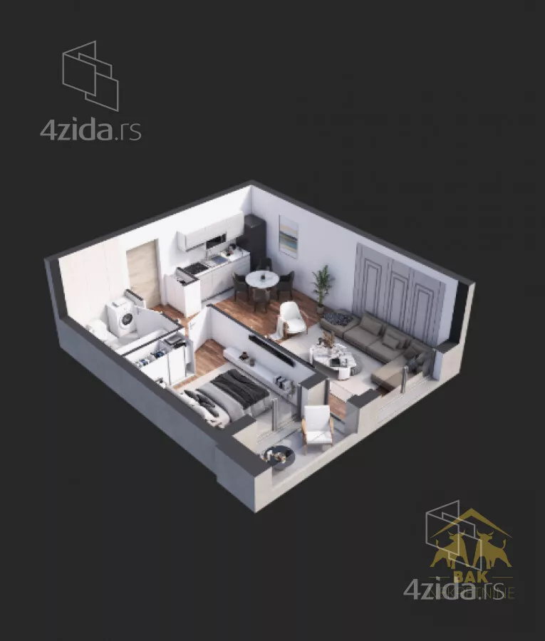 Dvosoban stan | 4zida