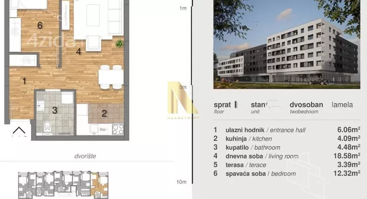 Dvosoban stan | 4zida