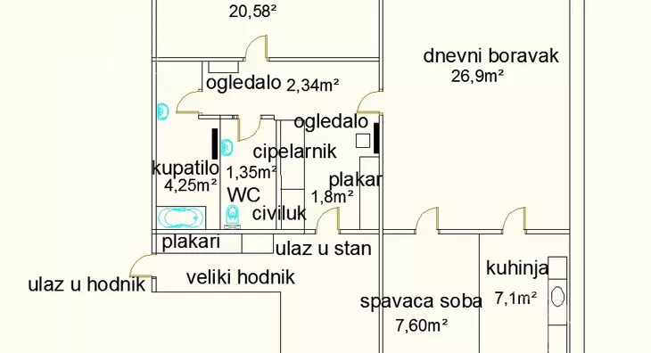 Dvoiposoban stan | 4zida